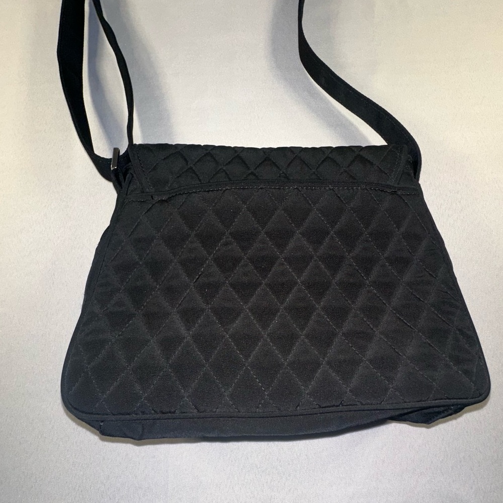 Vera Bradley Purse Crossbody Black Quilted - Picture 4 of 11
